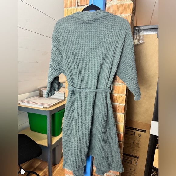 Anthropologie Bathen Waffle Knit Cotton Luxury Robe - Picture 2 of 5